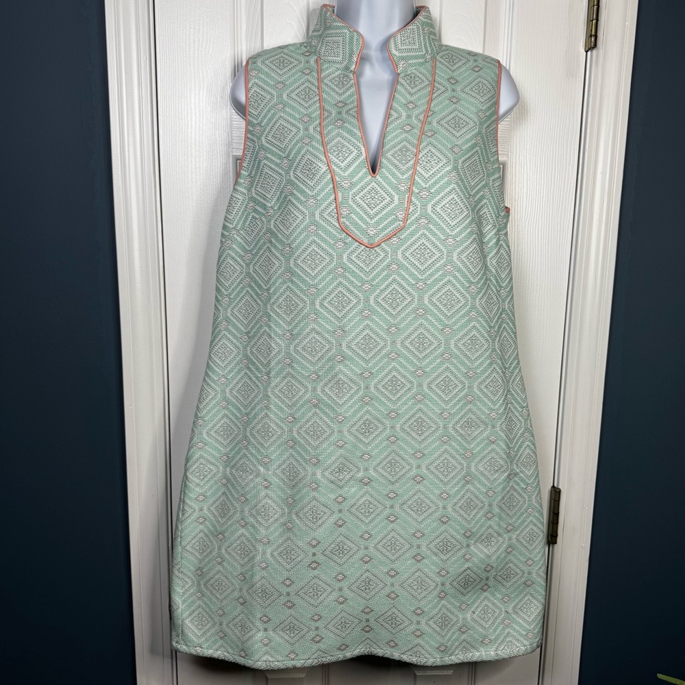 Sail to Sable Needlepoint Jacquard Tunic Dress